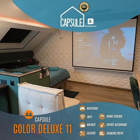 Capsule Color Deluxe Balneo I Ecran Home Cinema I Console De Jeux Trith-Saint-Leger 외부 사진