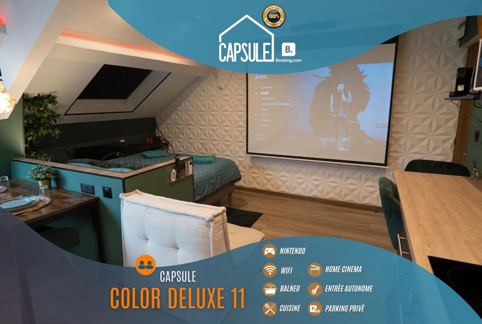 Capsule Color Deluxe Balneo I Ecran Home Cinema I Console De Jeux Trith-Saint-Leger 외부 사진